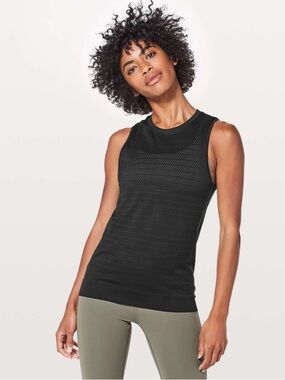 Lululemon Breeze By Muscle Tank Top Black Women’s 4 Activewear Gym Running
